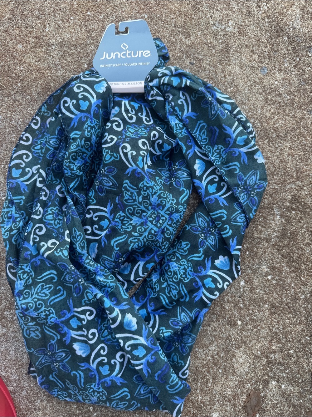 Juncture Blue Floral Infinity Scarf